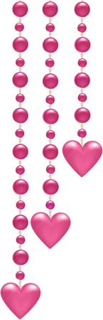 border - pink hearts