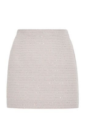 Sequined Tweed Mini Skirt By Alessandra Rich | Moda Operandi