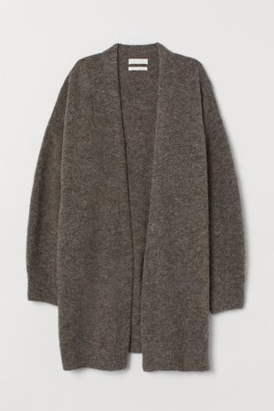 Wool-blend Cardigan - Brown melange - Ladies | H&M CA