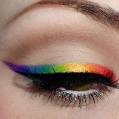 Rainbow eyeliner
