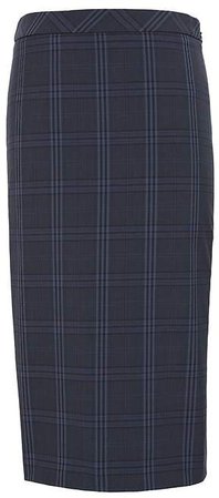 Machine-Washable Italian Wool Blend Pencil Skirt with Side Slit