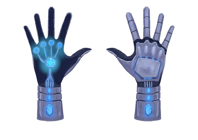 Gloves concept art magic sci fi | Freelancer