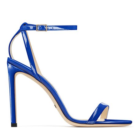 Minny 100 Sandals in Electric-Blue Patent Leather