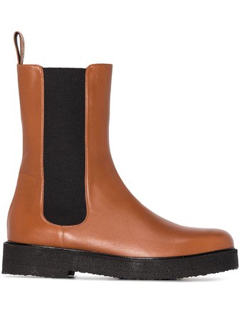 STAUD Palamino Leather Chelsea Boots - Farfetch