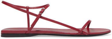 Bare Leather Sandals - Red