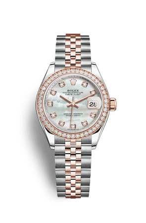 Rolex Lady-Datejust Watch: Everose Rolesor - combination of Oystersteel and 18 ct Everose gold - M279381RBR-0013