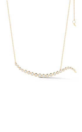 Luminescence 14k Gold Diamond Necklace By Ondyn