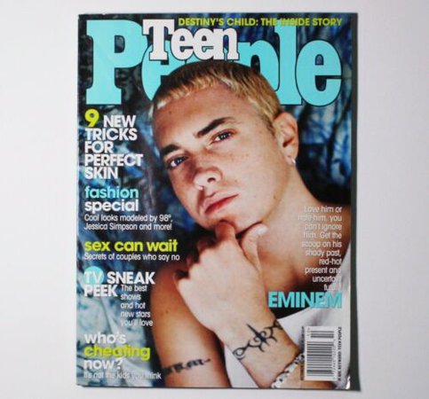 Vintage EMINEM Early 2000's TEEN PEOPLE MAGAZINE - Oct 2000 | eBay