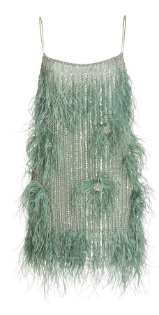 Rachel Gilbert Petunia Embellished Organza Mini Dress