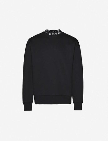 BOY LONDON - Logo oversized cotton- jersey sweatshirt | Selfridges.com