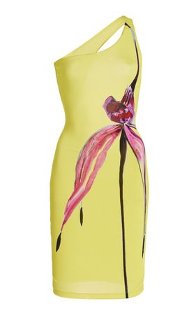 Exclusive Plunge Asymmetric Jersey Mini Dress By Louisa Ballou | Moda Operandi