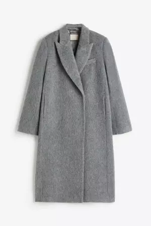 Wool-blend Coat - Gray - Ladies | H&M US