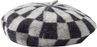 checkered beret