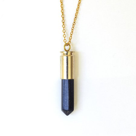 blue cystal pendant necklace - Google Search