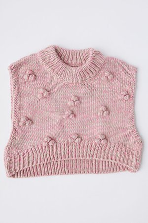UO Emma Bauble Cropped Sweater Vest | Urban Outfitters
