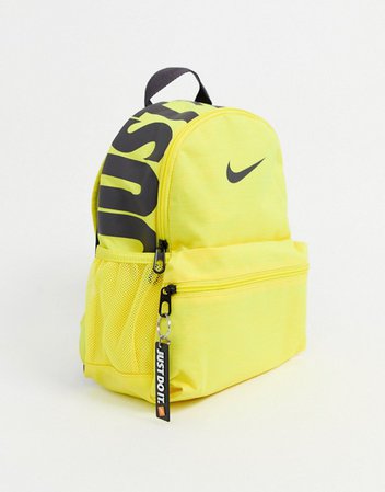 Nike Just Do It mini backpack in yellow | ASOS
