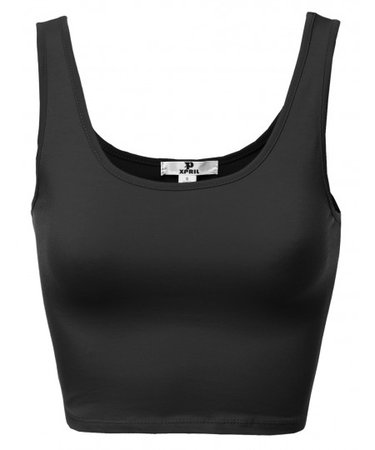 Basic Solid Sleeveless Crop Tank Tops - FashionOutfit.com