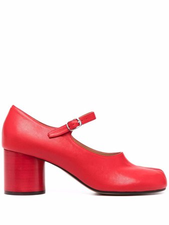 Shop Maison Margiela Tabi ankle-strap pumps with Express Delivery - FARFETCH