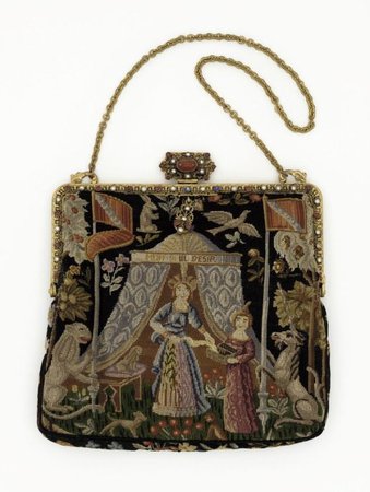 embroidered religious handbag purse