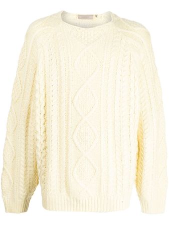 FEAR OF GOD ESSENTIALS cable-knit long-sleeve Jumper - Farfetch