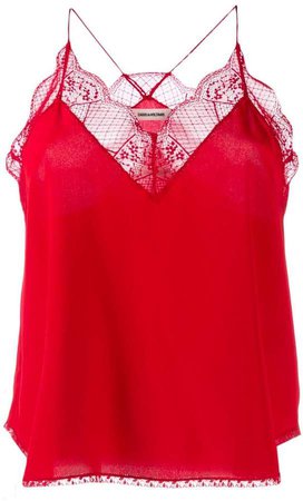 Zadig&Voltaire lace detail camisole top