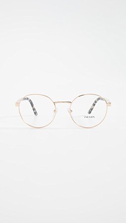 Prada Round Metal Glasses | SHOPBOP