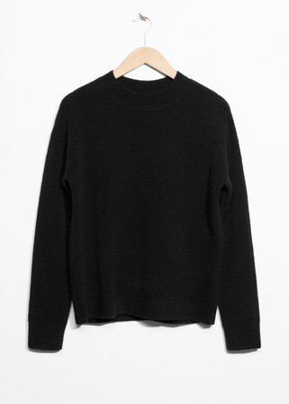 Knit Sweater - Black - Sweaters - & Other Stories DE