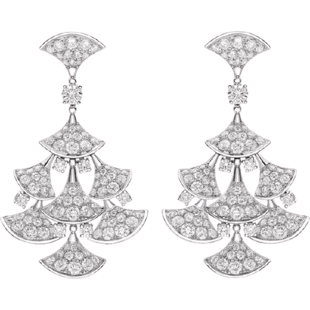 BVLGARI Divas’ Dream 18kt White Gold and Diamond Earrings