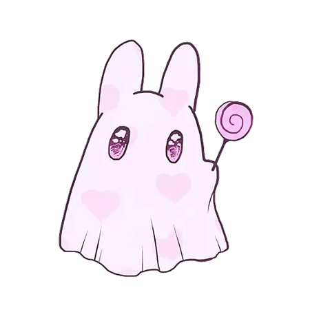 png bunny ghost cute