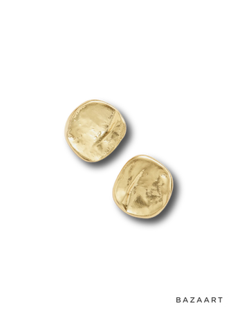 Karine Sultan gold stud earrings jewelry