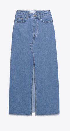 MIDI jeans skirt Zara