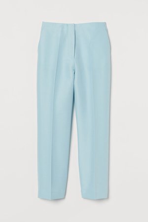 Wool-blend Ankle-length Pants - Light blue - Ladies | H&M US