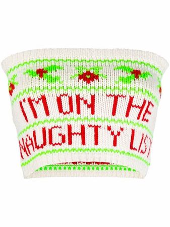 Naughty List Knitted Top
