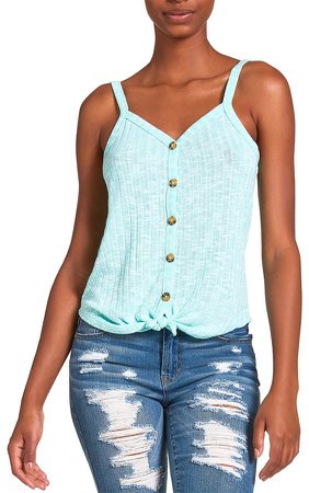Knotted Tank Mint Green