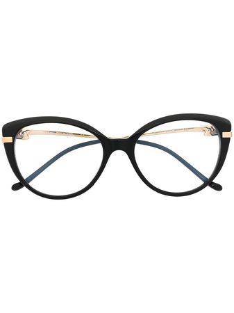 Cartier Eyewear Panthère cat-eye frame glasses - FARFETCH
