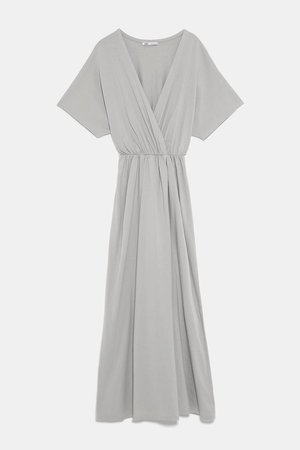 CROSSED DRESS - BEST SELLERS-WOMAN | ZARA United States grey