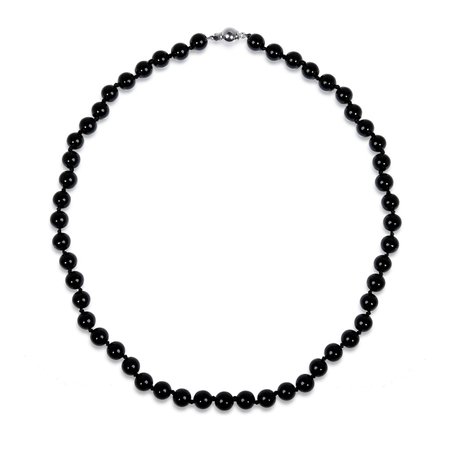 Black Strand Layering Pearl Sterling Silver Clasp Necklace 20 inch – Bling Jewelry