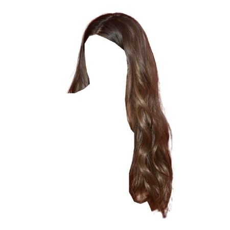 long wavy curled brown hair
