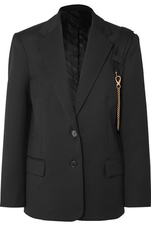 Commission | Purse chain-embellished twill blazer | NET-A-PORTER.COM