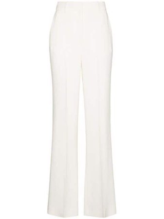 Joseph high-waist flared trousers white JP001078 - Farfetch