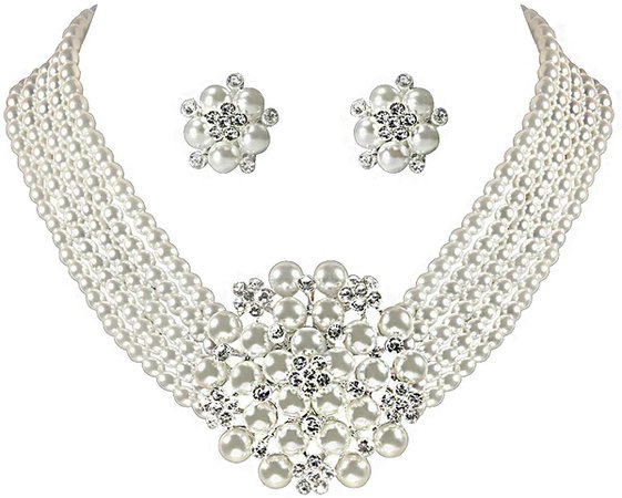 ROFIFY Audrey Hepburn Style Faux Pearl