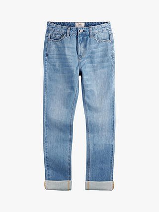 hush Boyfriend Straight Fit Jeans, Blue at John Lewis & Partners