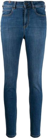 Bamboo mid-rise skinny jeans