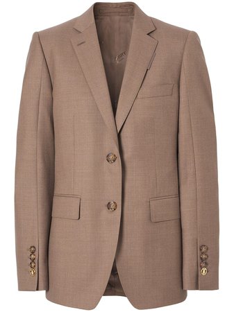 Burberry single-breasted linen-wool Blend Tailored Blazer - Farfetch
