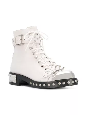 Alexander McQueen Studded Ankle Boots - Farfetch