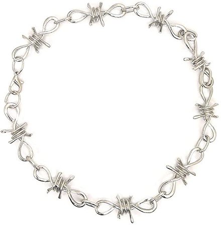 Men Women Gothic Thorns Choker Necklace Punk Rock Hip Hop Necklace Chain | Amazon.com