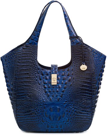 Carla Croc Embossed Leather Tote