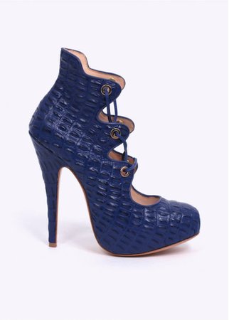 VIVIENNE WESTWOOD WOMENS Scarlet III Shoes - Ink Blue