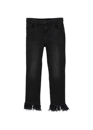 MANGO Frayed edges jeans