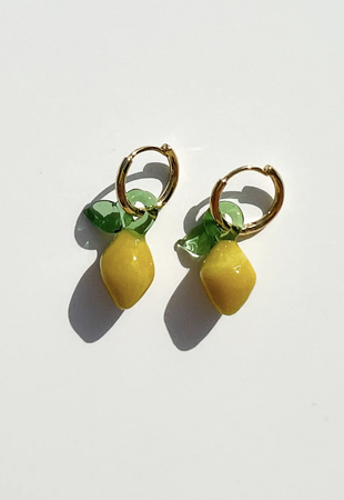 kate spade lemon earrings